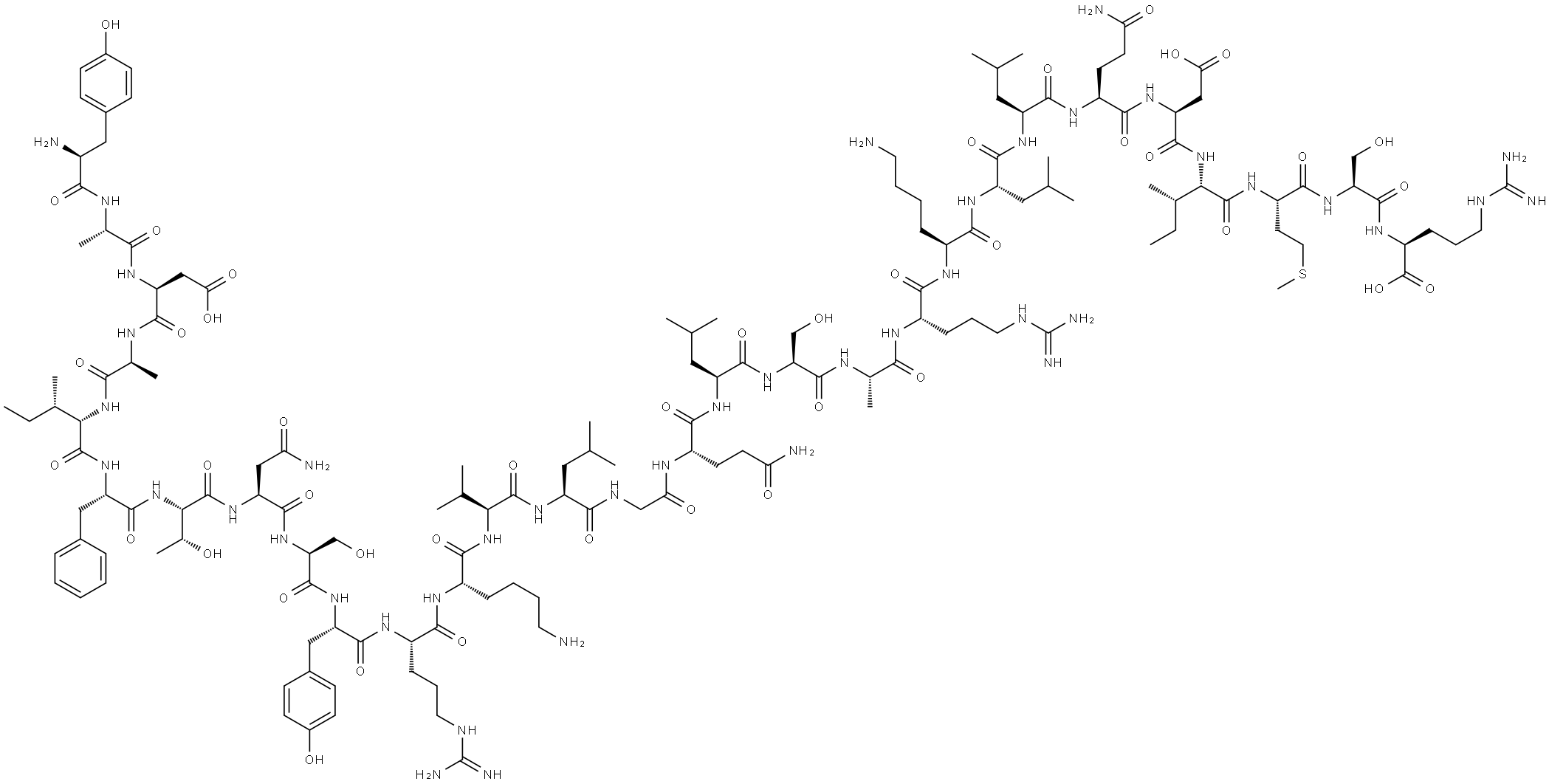 somatotropin releasing hormone (1-29) Structure