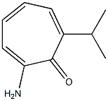 2,4,6-Cycloheptatrien-1-one,2-amino-7-isopropyl-(7CI) 구조식 이미지