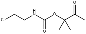 카르밤산,(2-클로로에틸)-,3-하이드록시-3-메틸-2-부타논과에스테르 구조식 이미지
