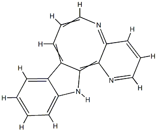 1H-Pyrido[3,2:2,3]azocino[4,5-b]indole  (9CI) Structure