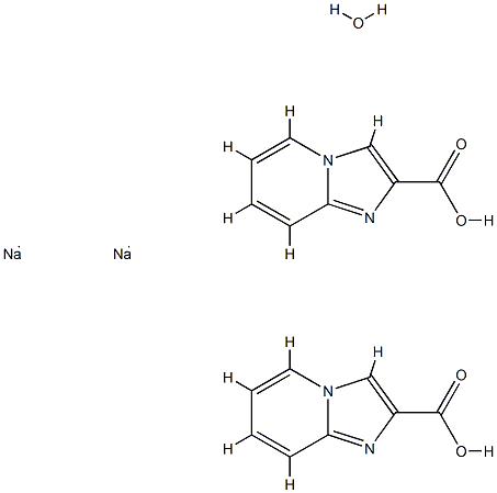 SODIUMIMIDAZO[1,2-A]PYRIDINE-2-CARBOXYLATE반수화물 구조식 이미지