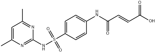 (E)-4-(4-{[(4,6-dimethyl-2-pyrimidinyl)amino]sulfonyl}anilino)-4-oxo-2-butenoic acid Structure