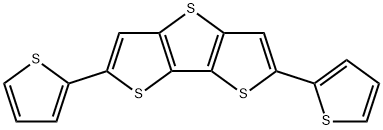 2,6-Dithiophen-2-yl-dithieno[3,2-b;2,6-Di(thiophen-2-yl)dithieno[3,2-b:2',3'-d]thiophene 구조식 이미지