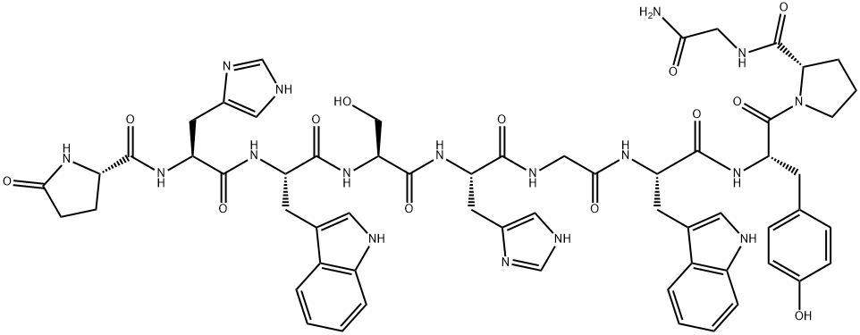 LHRH, His(5)-Trp(7)-Tyr(8)- Structure