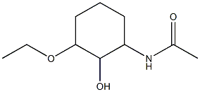 아세트아미드,N-(3-에톡시-2-히드록시시클로헥실)-(6Cl,7Cl) 구조식 이미지