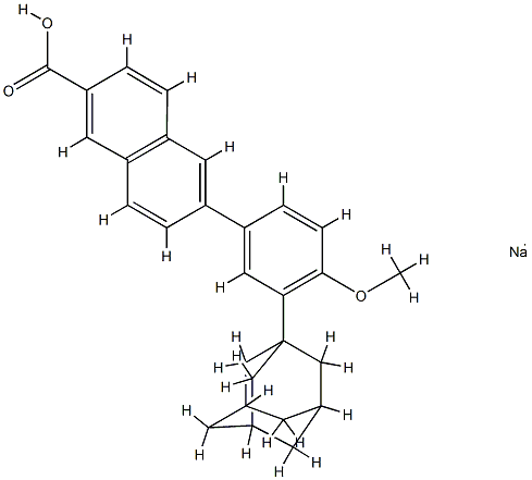 Adapalene (sodiuM salt) 구조식 이미지