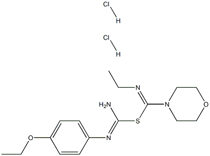 S-phenethylformamidino-4-(N-ethylisothioamide)morpholine Structure