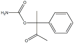 카르밤산,3-하이드록시-3-페닐-2-부타논과에스테르(7CI) 구조식 이미지