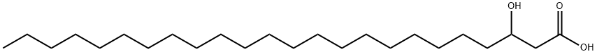 3-Hydroxytetracosanoic acid 구조식 이미지