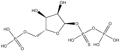 5-phosphoribosyl 1-O-(1-thiodiphosphate) Structure