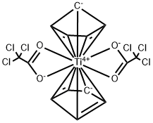 titanocene bis(trichloroacetate) Structure