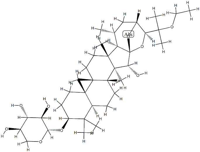 25-O-ethylcimigenol-3-O-beta-D-xylopyranoside Structure