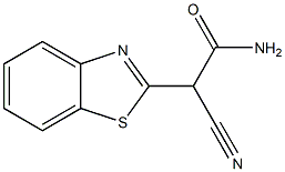 2-Benzothiazoleacetamide,alpha-cyano-(9CI) Structure