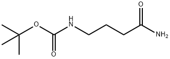 4-<(tert-butoxycarbonyl)amino>butanamide Structure