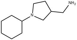 1-(1-cyclohexylpyrrolidin-3-yl)methanamine(SALTDATA: 1.55HCl) 구조식 이미지