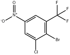 4-BorMo-3-chloro-5-(trifluoroMethyl)nitrobenzene[2-BroMo-3-chloro-5-nitrobenzotrifluoride] 구조식 이미지
