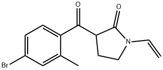 3-(4-Bromo-2-methylbenzoyl)-1-ethenyl-2-pyrrolidinone Structure