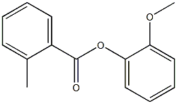 2-methoxyphenyl 2-methylbenzoate 구조식 이미지