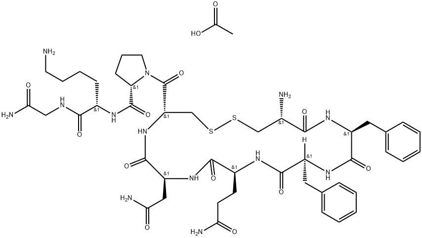 Felypressin Acetate Structure