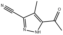 피라졸-3(또는5)-카르보니트릴,5(또는3)-아세틸-4-메틸-(7CI) 구조식 이미지