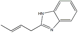1H-벤지미다졸,2-(2-부테닐)-(9CI) 구조식 이미지