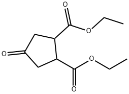 diethyl 4-oxo-1,2-cyclopentanedicarboxylate 구조식 이미지