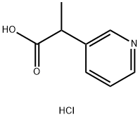 3-피리딘아세트산,.알파.-메틸-,염산염(1:1) 구조식 이미지