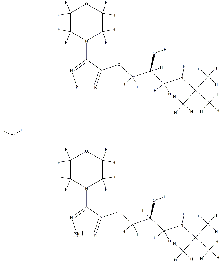 Timolol hemihydrate Structure