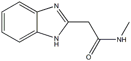1H-Benzimidazole-2-acetamide,N-methyl-(9CI) Structure