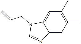 1H-Benzimidazole,5,6-dimethyl-1-(2-propenyl)-(9CI) 구조식 이미지