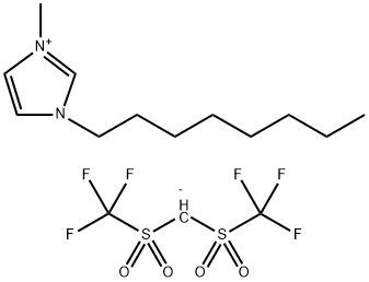 1-메틸-3-옥틸-1H-이미다졸륨염과비스[(트리플루오로메틸)술포닐]메탄 구조식 이미지