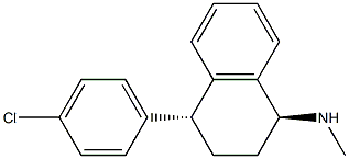 rac-trans-3-DechloroSertraline염산염 구조식 이미지