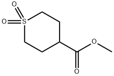 2H-Thiopyran-4-carboxylic acid, tetrahydro-, Methyl ester, 1,1-dioxide Structure