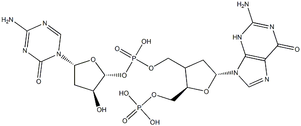 poly(deoxyguanylic-5-azadeoxycytidylic acid) Structure
