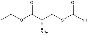 S-(N-methylcarbamate) cysteine ethyl ester Structure