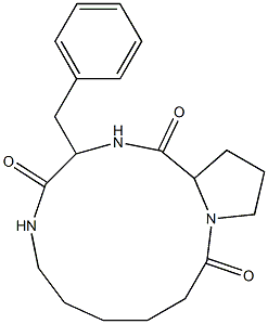 cyclo(prolylphenylalanyl-epsilon-aminocaproyl) Structure