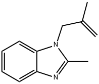 1H-Benzimidazole,2-methyl-1-(2-methyl-2-propenyl)-(9CI) 구조식 이미지