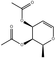 3,4-DI-O-ACETYL-2,6-ANHYDRO-1,5-DIDEOXY-L-ARABINO-HEX-5-ENITOL 구조식 이미지