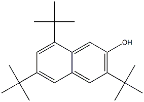 3,6,8-트리스(1,1-다이메틸에틸)-2-나팔레놀 구조식 이미지