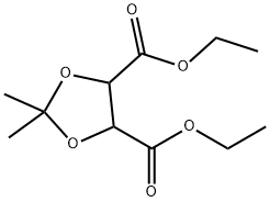 2,2-Dimethyl-1,3-dioxolane-4β,5α-dicarboxylic acid diethyl ester 구조식 이미지