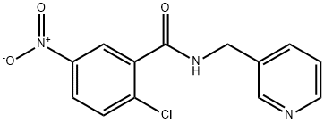 2-chloro-5-nitro-N-(pyridin-3-ylmethyl)benzamide 구조식 이미지