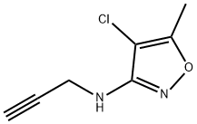 3-Isoxazolamine,4-chloro-5-methyl-N-2-propynyl-(9CI) Structure