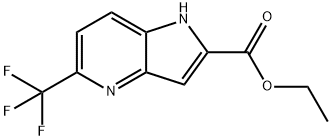 ethyl 5-(trifluoromethyl)-1H-pyrrolo[3,2-b]pyridine-2-carboxylate 구조식 이미지