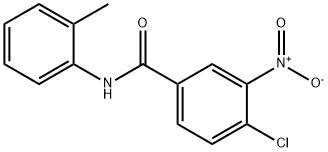 4-chloro-N-(2-methylphenyl)-3-nitrobenzamide Structure