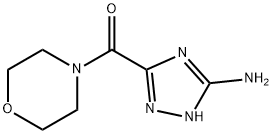 3-(morpholin-4-ylcarbonyl)-1H-1,2,4-triazol-5-amine(SALTDATA: FREE) Structure