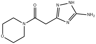 3-[2-(4-morpholinyl)-2-oxoethyl]-1H-1,2,4-triazol-5-amine(SALTDATA: FREE) 구조식 이미지