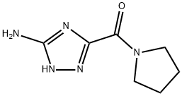 3-(1-pyrrolidinylcarbonyl)-1H-1,2,4-triazol-5-amine(SALTDATA: FREE) 구조식 이미지