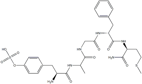 엔케팔린아미드-Met,Tyr황산(1)-Ala(2)- 구조식 이미지