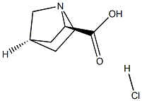 (1R,2R,4R)-rel-1-Azabicyclo[2.2.1]heptane-2-carboxylic acid hydrochloride Structure