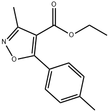 4-이속사졸카르복실산,3-메틸-5-(4-메틸페닐)-,에틸 구조식 이미지